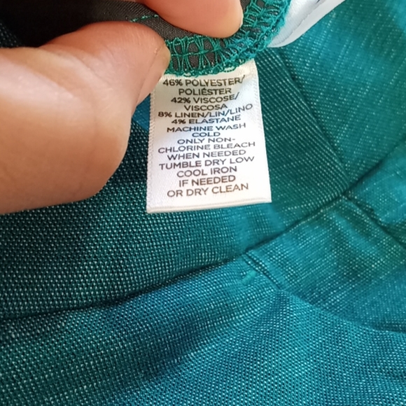 Loft Ann Taylor Teal Career Tapered Marisa Pants - Picture 6 of 6